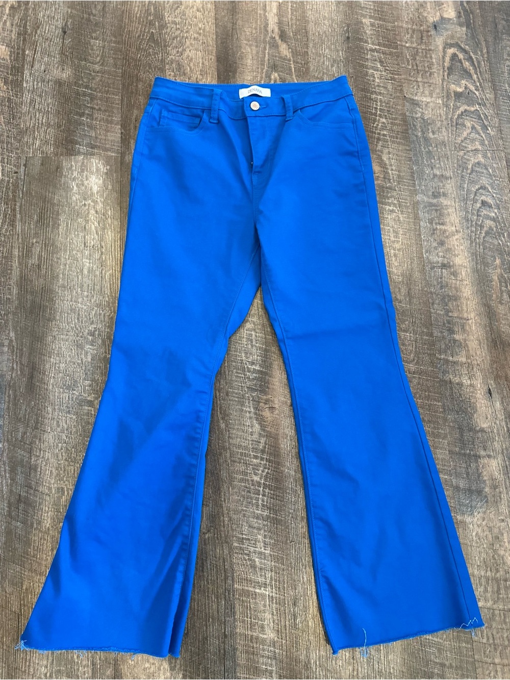 Zenana Outfitters Electric Blue Wide Leg Jeans